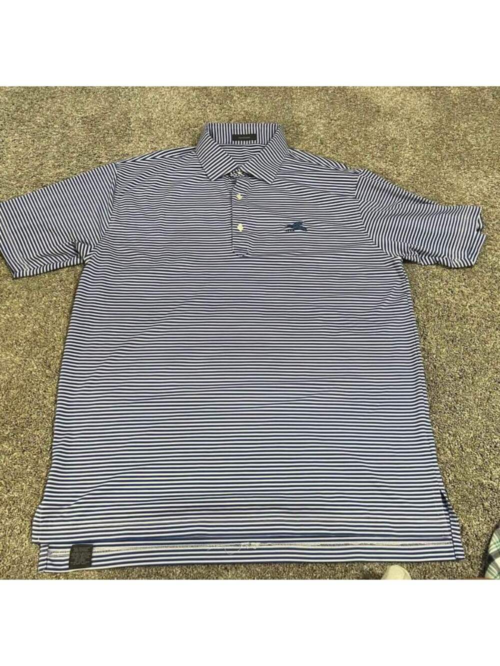 Turtleson Men’s 1922 Striped Golf Polo Size Large